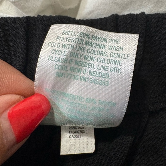 Kona Sol Black Pull On Wide Leg Beach, Swim Pants Slit Legs Wrap Front. - Picture 6 of 12